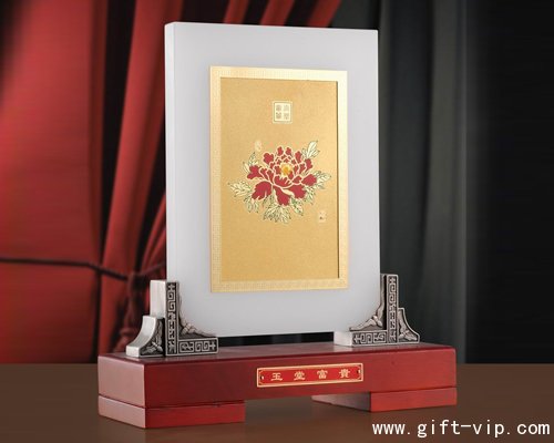 先师孔子-金箔屏风